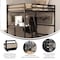 Flash Furniture Espresso Full Loft Bed Frame with Desk and Ladder MH-LBD5-ESP-F-GG - alternate 4